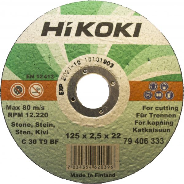 KATKAISULAIKKA 125X2,5MM KIVI HIKOKI