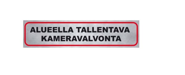 TARRAKILPI  TALLENTAVA KAMERAVALVONTA