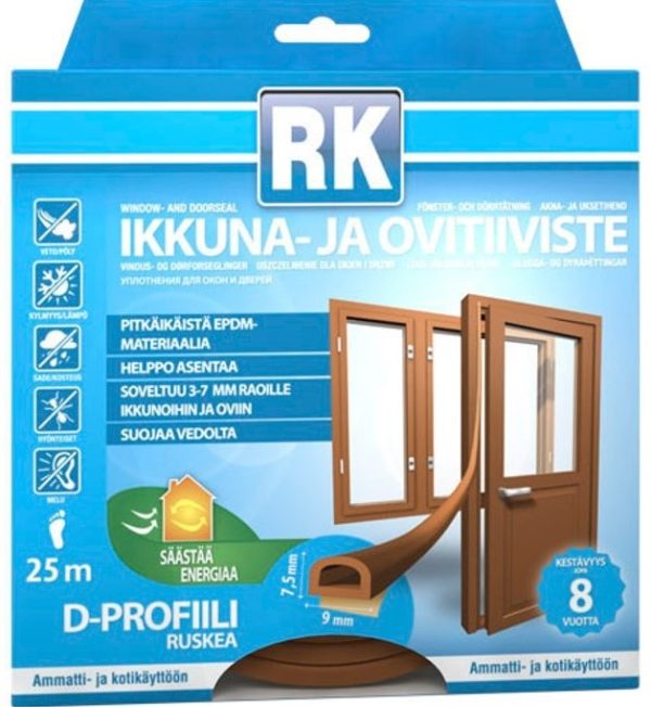 IKKUNATIIVISTE D-PROFIILI 25M RUSKEA