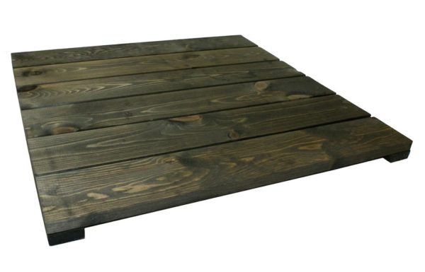PUULAATTA 60X60 MUSTAKSI VÄRJÄTTY