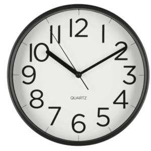 SEINÄKELLO TIEMPO MUSTA 30CM