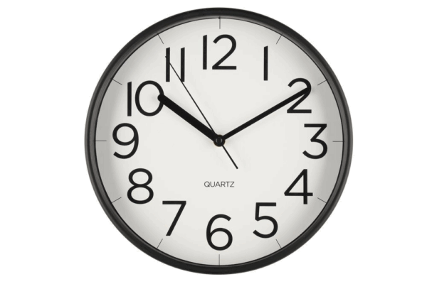 SEINÄKELLO TIEMPO MUSTA 30CM