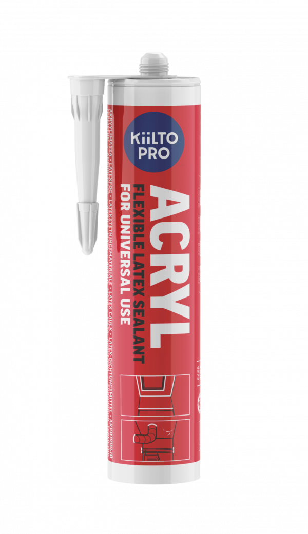 KIILTO ACRYL MASSA 310ML VALKOINEN