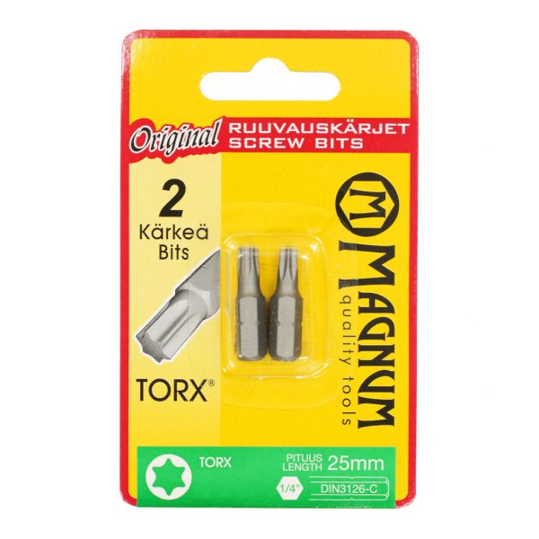 RUUVAUSKÄRKI TX15 2KPL 25MM MAGNUM IP-PAKATTU