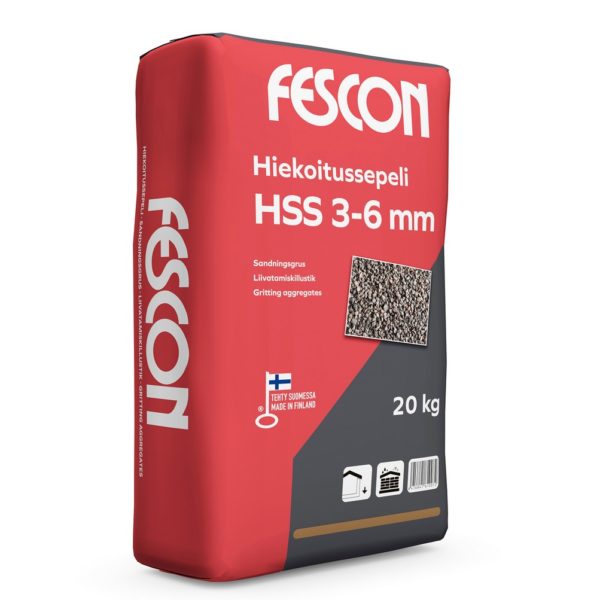 HIEKOTUSSEPELI 3-6 MM HSS 20 KG