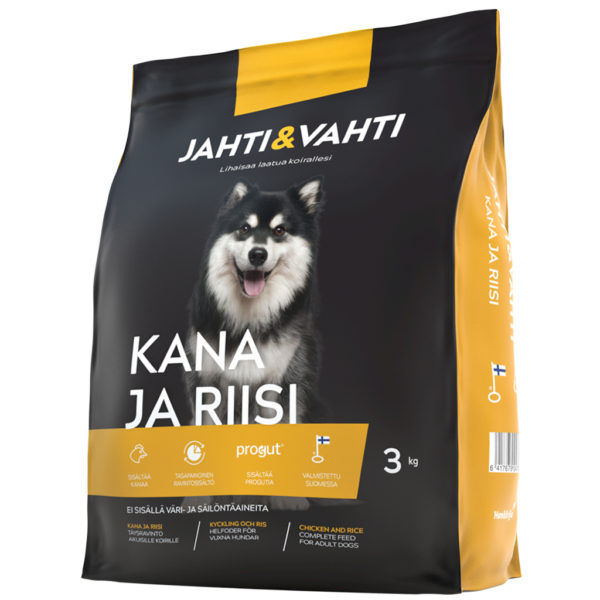 KOIRANRUOKA KANA JA RIISI 3 KG
