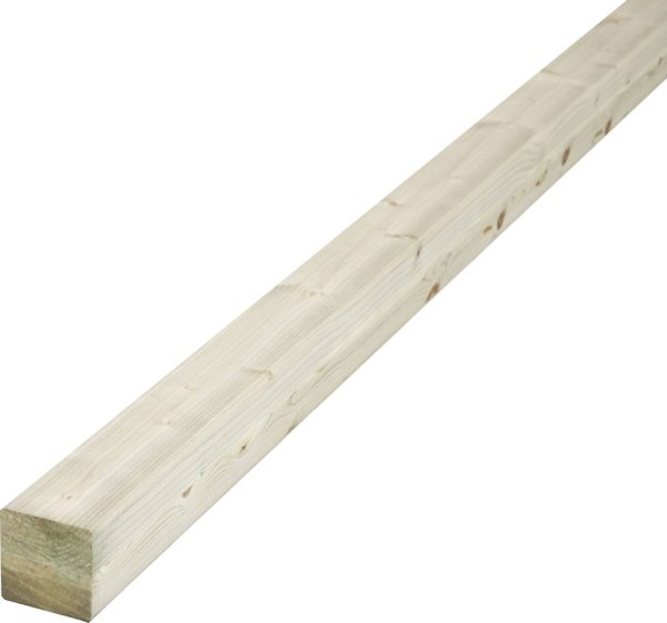 PAINEKYLLÄSTETTY LIIMAPUUTOLPPA VIHREÄ 90X90MM 3 METRIÄ