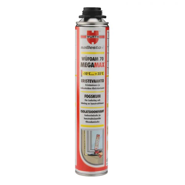 URETAANIVAAHTO MEGAMAX PISTOOLIVAAHTO 870ML WURTH