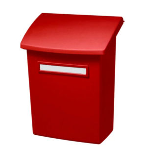 POSTILAATIKKO VÄLIKANNELLA PUNAINEN