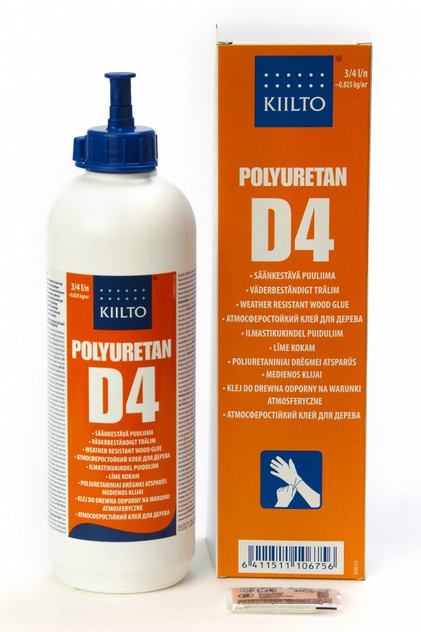 SÄÄNKESTÄVÄ LIIMA POLYURETAN D4 0.75L KIILTO