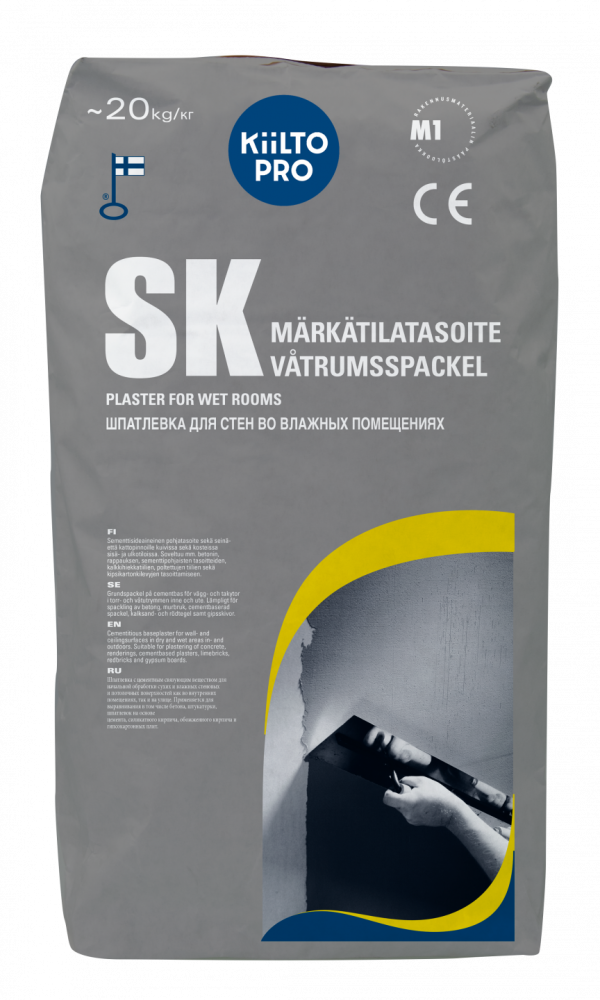 KIILTO SK MÄRKÄTILATASOITE 20KG