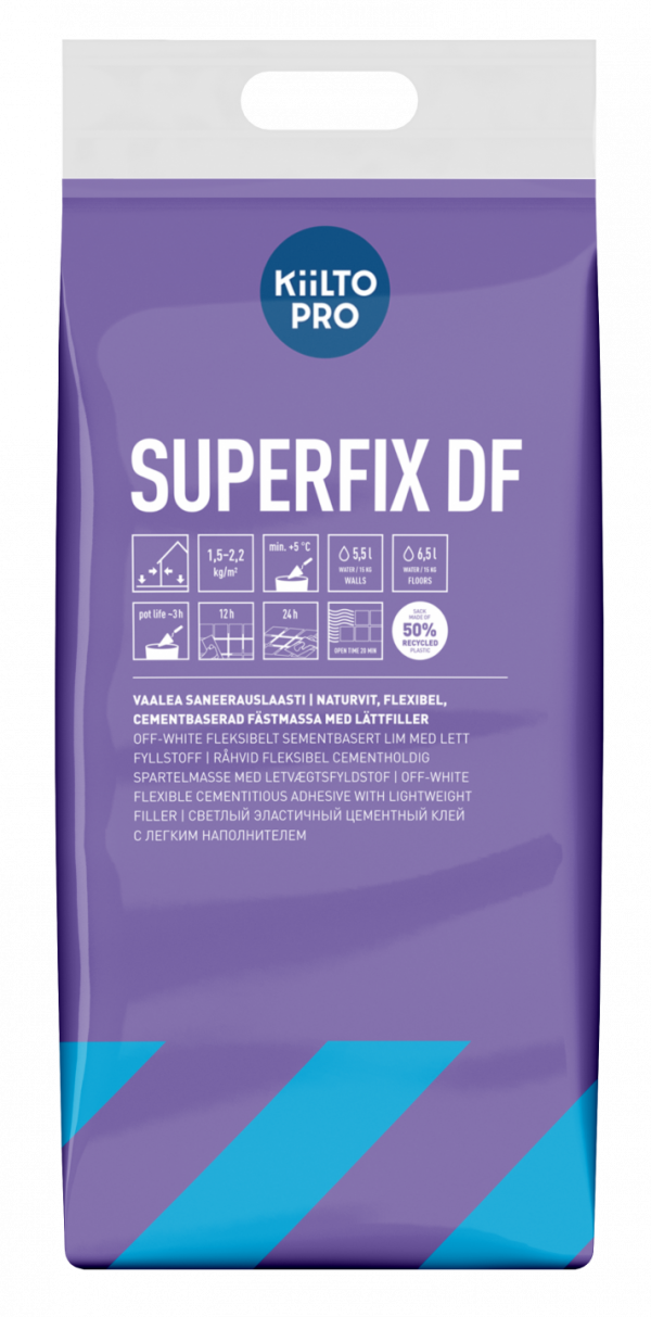 KIILTO SANEERAUSLAASTI SUPERFIX DF 15 VAALEA