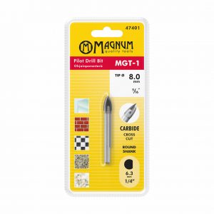 TIMANTTIREIKÄSAHAN OHJAINPORA MAGNUM 8MM KOVAMETALLI