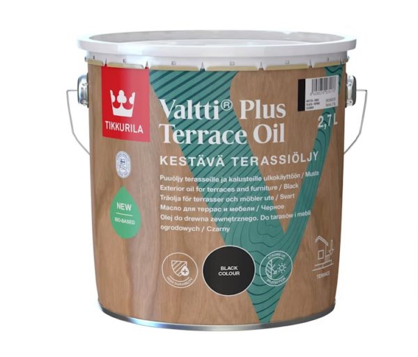 VALTTI PLUS TERASSIÖLJY MUSTA 2.7L TIKKURILA